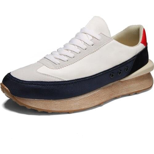 Y138 Designer Shoes Men PU Lace-up Breathable Fashion Platform Sneakers For Teens Retro Trend Casual Comfortable Trekking Shoes