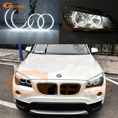 For BMW X1 E84 2009 2010 2011 2012 2013 2014 2015 Excellent Ultra bright CCFL Angel Eyes Halo Rings kit Car styling