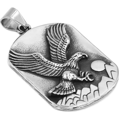 Spirit of Eagle Pendant Stainless Steel Pendant Classic Animal Eagles Biker Mens Boys Pendant 540B