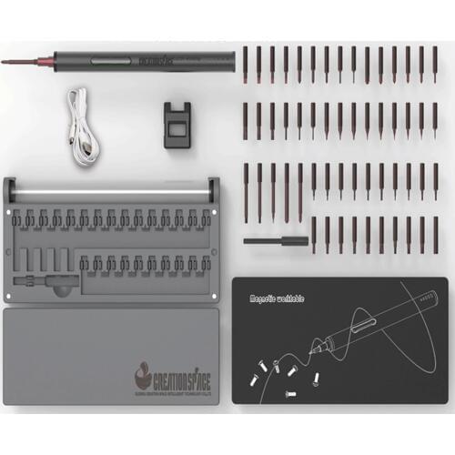 Mini Electric Screwdriver Rechargeable Cordless Power Screw Driver triangle PH000 Kit Home DIY With LED Light Lithium Battery