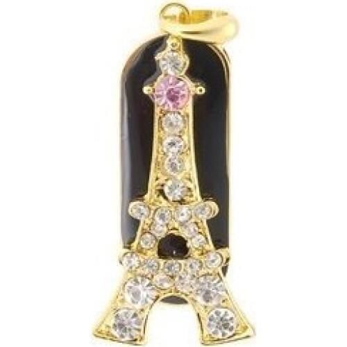 Fashion Jewelry Crystal Iron Tower USB Flash Pen Drive Memory Stick 16GB 32GB 64GB Holiday Gifts Pendrive 1TB 2TB USB Key 2.0