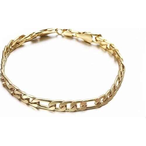 Hot Sale 18K Gold 10MM Three to One Bracelet Wish Explosion Personality Mens Bracelet