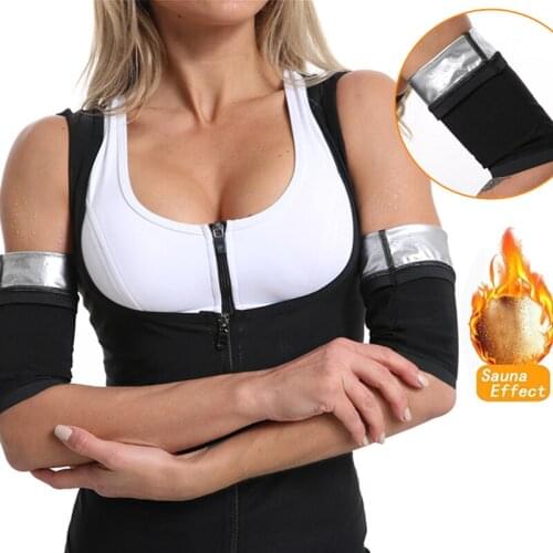 Sweat Sauna Arm Sleeves Body Shaper Slim Arms Hot Thermo Fat Burner Slimming Trainer Sleeve For Gym Fitness Workout
