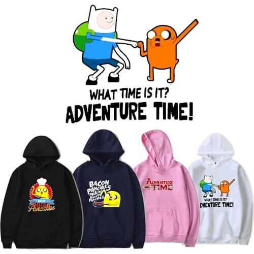 Adventure Time Finn And Jake The Dog Face Hoodie Sweatshirt Man Woman Fleece Hoodies Pullover Streetwear Jacket Coat Clothes