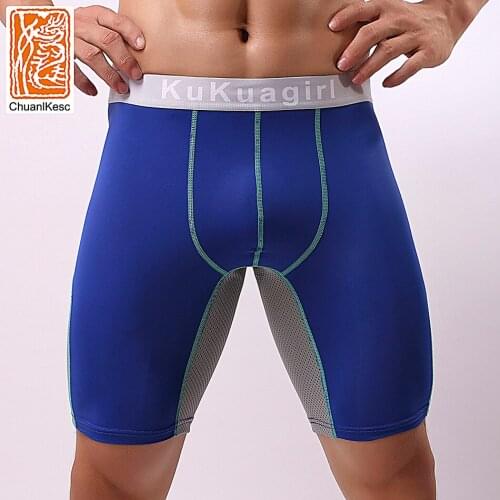 Boxer Sports Cotton Underwear Plus Long-wearing Leg Pants Fitness Underwear Run Underwear Comfortable and Breathable