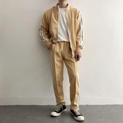 Palm Angels leisure sports classic retro men women couple suit 324537463