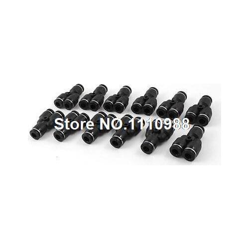 Y Design 0.24" to 0.24" Pneumatic Piping Quick Joint Fittings Connector 12 Pcs