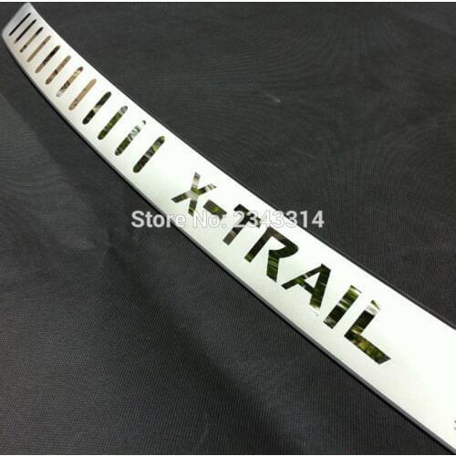 For Nissan X-Trail X Trail T32 2014-2017 2018 2019 Ultrathin Stainless Exterior Rear Bumper Protector Guard Sill Car Accessories