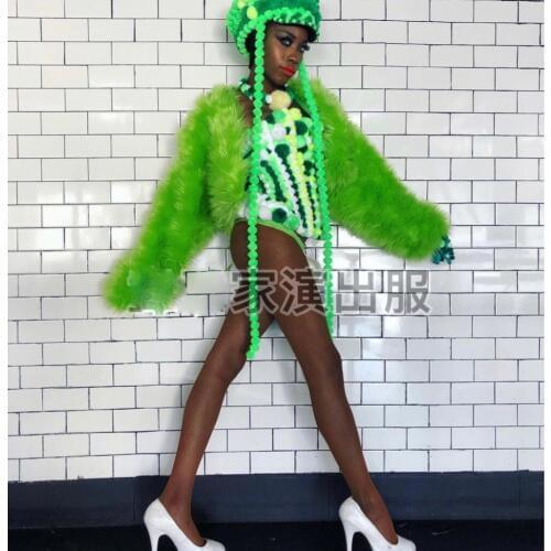 Women stage show dance clothes Sexy Colorful candy costumes bar gogo performance clothing