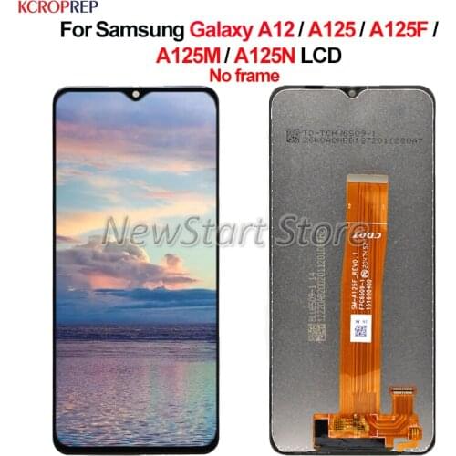 For Samsung Galaxy A12 A125 LCD Display Touch Screen Digitizer Assembly For Samsung A125F A125M A125N lcd Replacement Accessory
