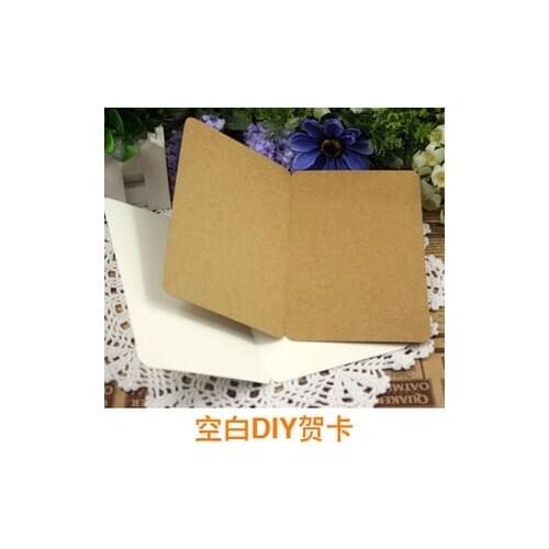 1pcs Coffeex blank fold folding greeting card DIY greeting card template hand drawn doodle card