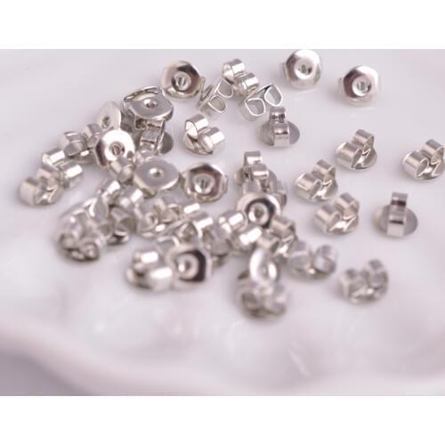 200pcs 5mm Ear Nut Clutch Earring Backs Stoppers DIY Jewelry Findings Wholesale