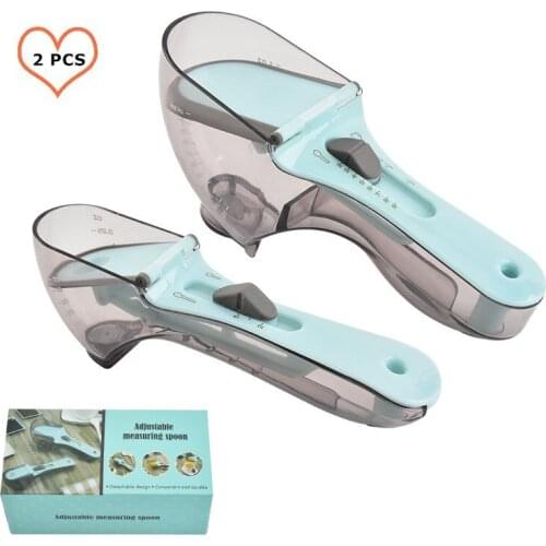 5ml To 30ml Adjustable Cups Multi-Functional Spoons Sets With Scale Measuring Scoop Kitchen Tools