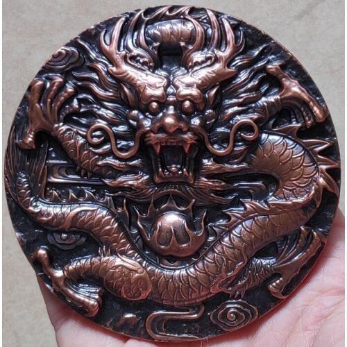 80mm The Great Bronze Medal of the Year of the Dragon 2012