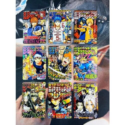 9pcs/set Dragon Ball Jump Yu Gi Oh Toys Hobbies Hobby Collectibles Game Collection Anime Cards