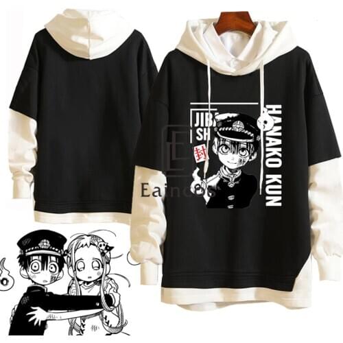 Anime Toilet Bound Jibaku Shounen Hanako-kun Hanako Nene Cosplay Fake two pieces Hoodies Sweatshirts Pullover Coat