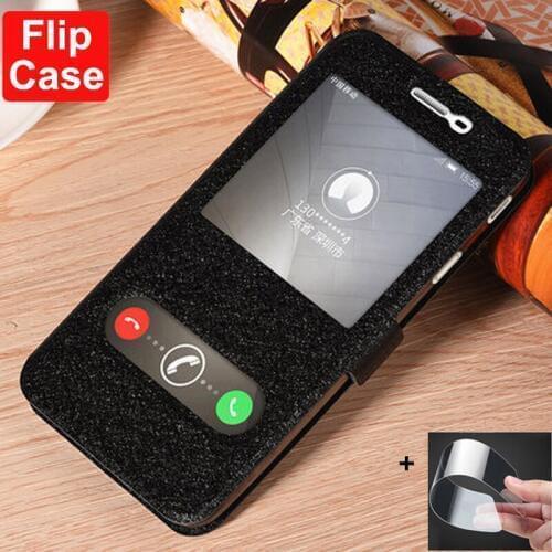 Phone Cases For Samsung Galaxy J5 Prime Case Leather front Window Cover For Samsung J 5 J5 Prime J5Prime G570 G570F flip case