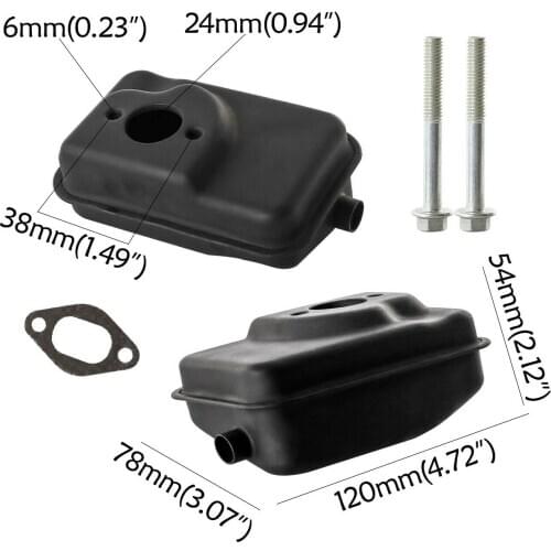 Exhaust Muffler 2 Stroke MTA1 MTA2 Cag Fuel 47CC,49CC Engine Scooter Quad Mini Pocket Bike