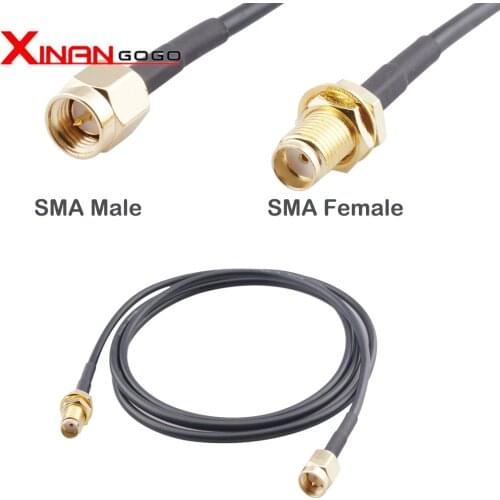 SMA Male to SMA Female Extension Cable For WIFI Antenna RF Connector RG174 Cable