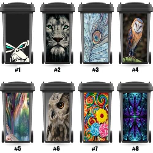 Beauty DIY Rubbish Bin Sticker Wallpaper Mural Wall Stickers Home Decor Kitchen Accessorry Decals Renew 3d Sticker Festival Gift