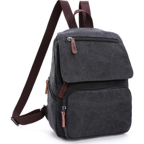 Small Canvas Backpack Men Travel Back Pack Shoulder Bag Women Laptop Rucksack School Bags for Boys Girls Female Daypack