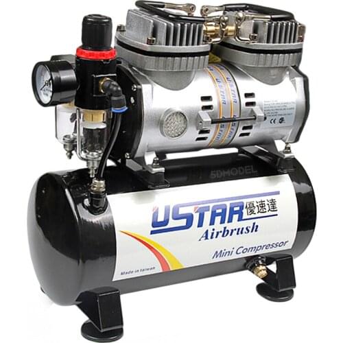 Model color spray paint air pump with 8L air tank to send airbrush color cover U-602G+S130