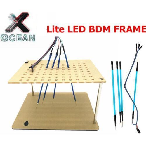 Newest Lite BDM FRAME LED Light With Mesh Assistant 4pcs Probe Pin ECU Programmer Tool Works For V7.020/V5.017/100/FGTECH/BDM100