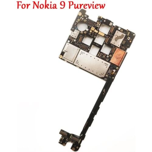 Tested Full Work Original Unlock Motherboard For Nokia 9 Pureview Qualcomm 845 Logic Circuit Board Plate Global Firmware 128GB