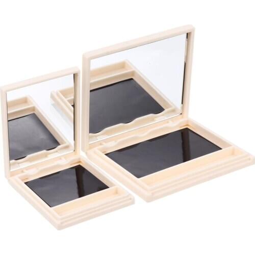 2pcs Empty Make Up Magnetic Eyeshadow Organizer Eyeshadow Container Eyeshadow Pan Storage Box Pan Case