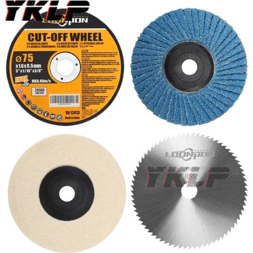 Grinding wheel Hss cutting disc Polishing sheet Polishing Wheel Felt Wool Buffing Polishers Pad For 12V Mini Angle Grinder
