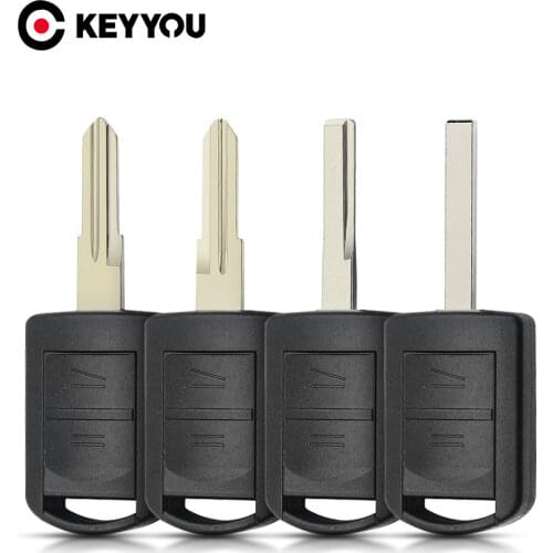 KEYYOU New Remote Key Shell Uncut Blade for Vauxhall Opel Corsa Agila Meriva Combo 2 Buttons Car Key Case Replacement