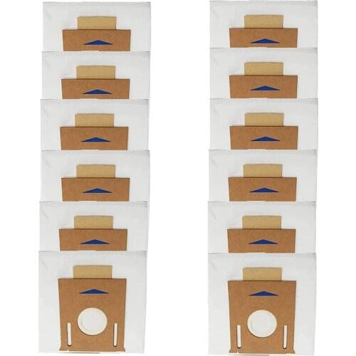 AD-12 Pack T8 Vacuum Dust Bags for Ecovacs DEEBOT Auto-Empty Station for OZMO T8 AIVI DX93 DDX96 T8 Max and T8 Series