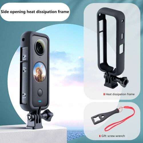Precise Hole Full Protective Cage For Insta 360 ONE X2 Camera Housing Case Frame Bumper For Insta360 ONEX2 1/4 Threaded Ports