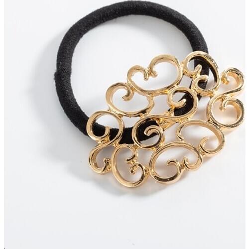 Korean Version Of The Fashion New Hair Ring Temperament Wild Retro Pattern Hair Rope Ladies Wholesale Sales Hair Accessories