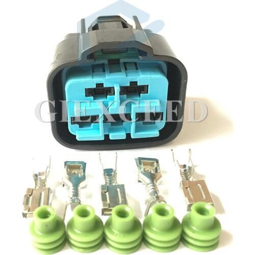 2 Sets 5 Pin Female Electrical Connector Automotive Wire Socket With Pins And Seals