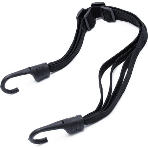 2 Hooks Motorcycles Strength Retractable Helmet Luggage Elastic Rope Strap New