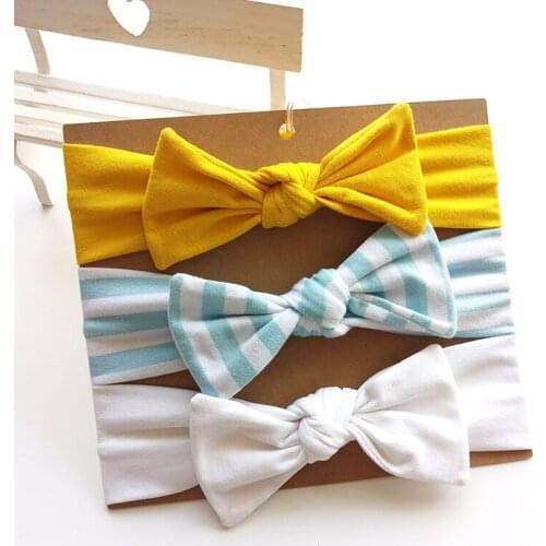 3Pc/Set Baby Top Quality Flower Crown Kids Floral Headband Girls Elastic Turban Bowknot Accessories Set Girls Hair Accessories