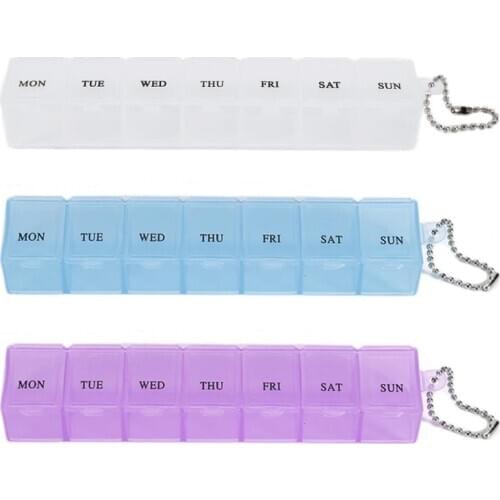 3 Styles 7 Grids Pill Case Mini 7 Days Weekly Medicine Tablet Dispenser Organizer Pill Box Splitters Pill Storage Organizer