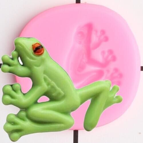 3D Frog Silicone Mold Animals Cupcake Topper Fondant Cake Decorating Tools Candy Polymer Clay Chocolate Gumpaste Moulds