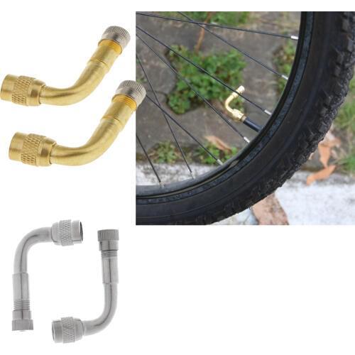 4x Car Bike Air Tire Tyre Valve Extension Stems Extender 90 Degree 2 Color