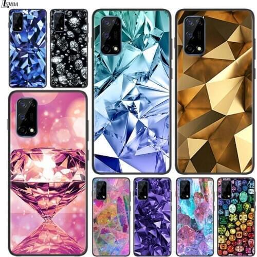 Flash Diamond for OPPO Realme V15 X5 X3 X50 X7 X2 C17 C11 C3 C2 7 7i 6 6S 6i 5 Narzo 20 Pro Black Phone Case