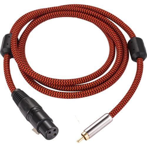 Hifi Audio Cable Regular 3 Pin XLR Female for RCA Male for Amplifier Mixing Console RCA to XLR Cable Gold Plated 1M 2M 3M 5M 8M