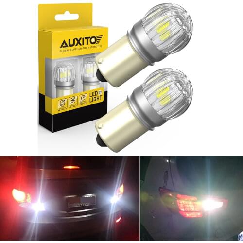 AUXITO 2Pcs 1156 BA15S P21W LED Car Lights 3030 SMD S25 7506 LED Bulb Car DRL Parking Position Backup Reverse Lamp 6000K White