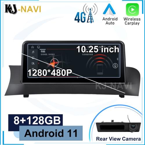 Carplay 6+128GB Android 10 Car Radio Stereo Player GPS Navigation for X3/X4 F25/26 (2011-2013) (2014-2016) CIC NBT System
