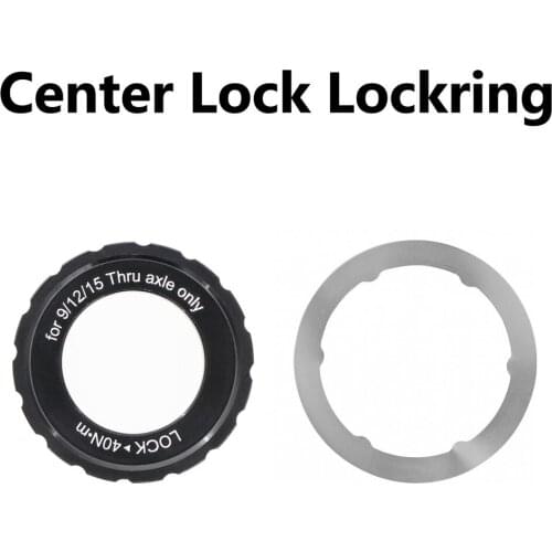 Central lock of hub type disc brake rotor, central lock of 9mm, 12mm and 15mm shafts, central lock cover ring