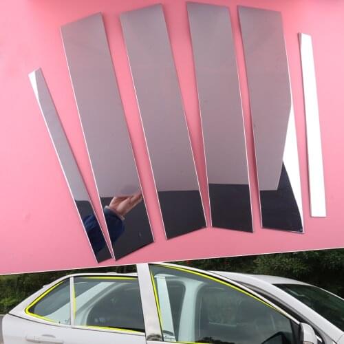 CITALL Stainless Steel 1 Set Chrome Window Door Pillar Post Trim fit for Chevrolet Equinox 2018 2019 2020 Car Styling