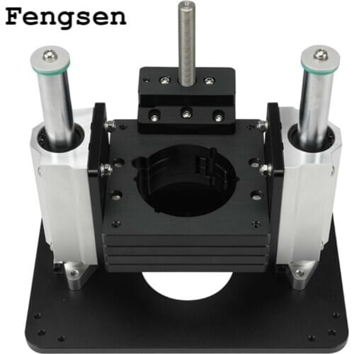 Woodworking Heavy Duty Router Lift w/ Router Insert Plate Mount Lift Flip Chip for Engraving Machine & Bakelite
