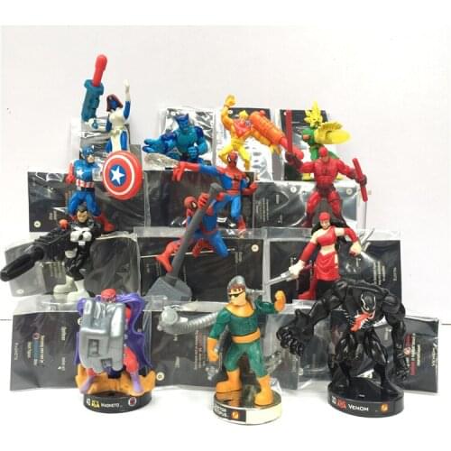 Hasbro Marvel WarChess Magneto Beast Punisher Spider Man Octopus Daredevil Vemon Elektra Model Anime Figures Collect Ornaments
