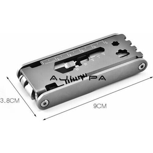 20pcs Bicycle Tools Multi-function 17 in1 Gadget Stainless Steel Cycling Repair Tool Portable Convenient And Easy Use Creativity