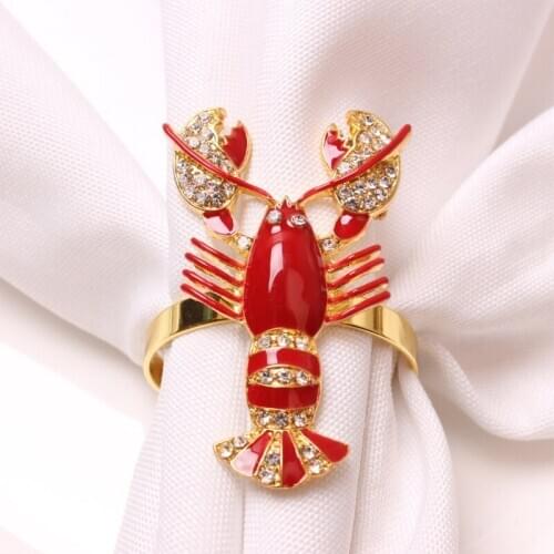 Napkin Rings Set of 6, Table Setting Centerpiece Decor Napkins Ring Holders, Napkin Ring Packs for Family Holiday Dinner